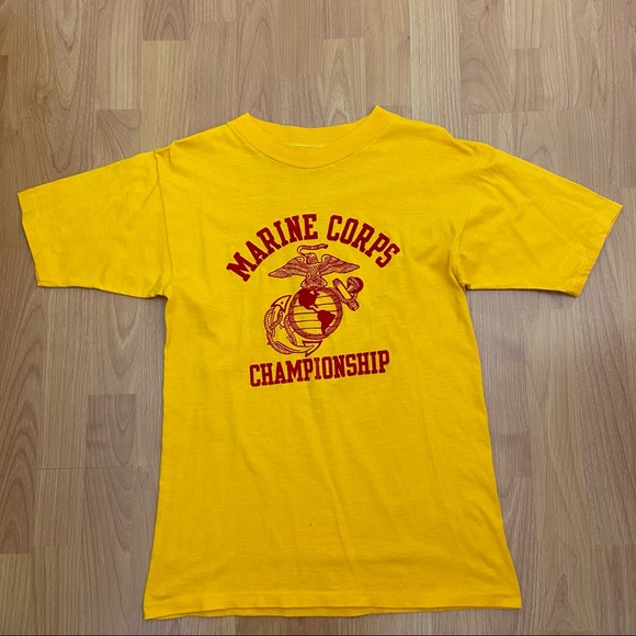 Vintage Marine Corps Championship Single Stitched Logo T-Shirt Men’s Medium